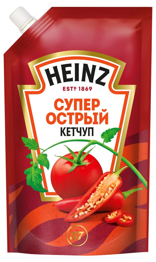 Кетчуп «Heinz» Супер острый, 320г