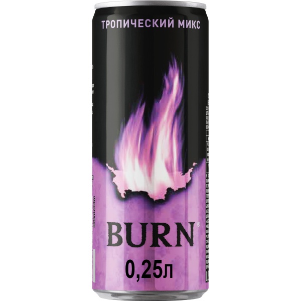 Напиток энергетический Burn Тропический Микс, 250 мл