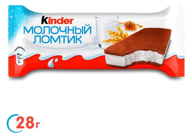 Пирожное Kinder Молочный ломтик, 28 г