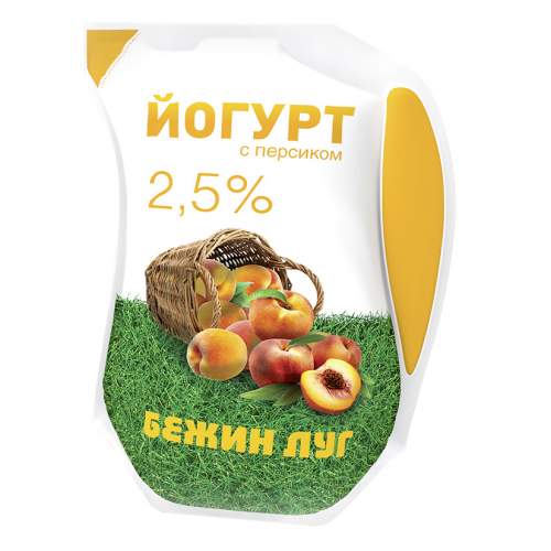 Питьевой йогурт Бежин луг с персиком 2,5%