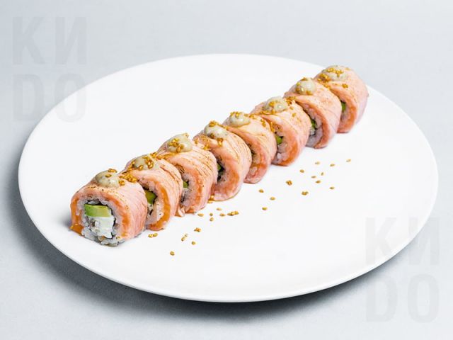 Абури ролл лосось