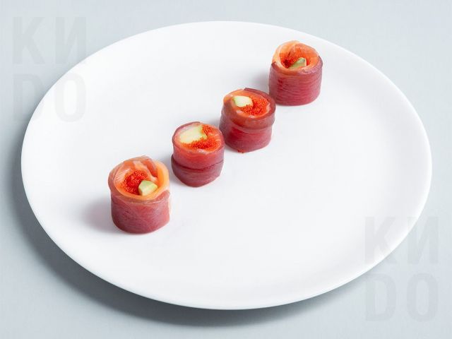 Сашими ролл с тунцом и лососем