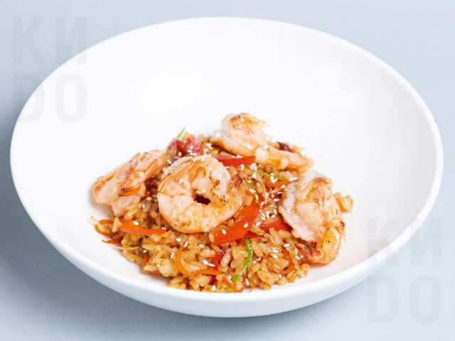 Рис с креветками