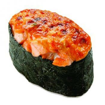 Запеченные суши с крабом спайси