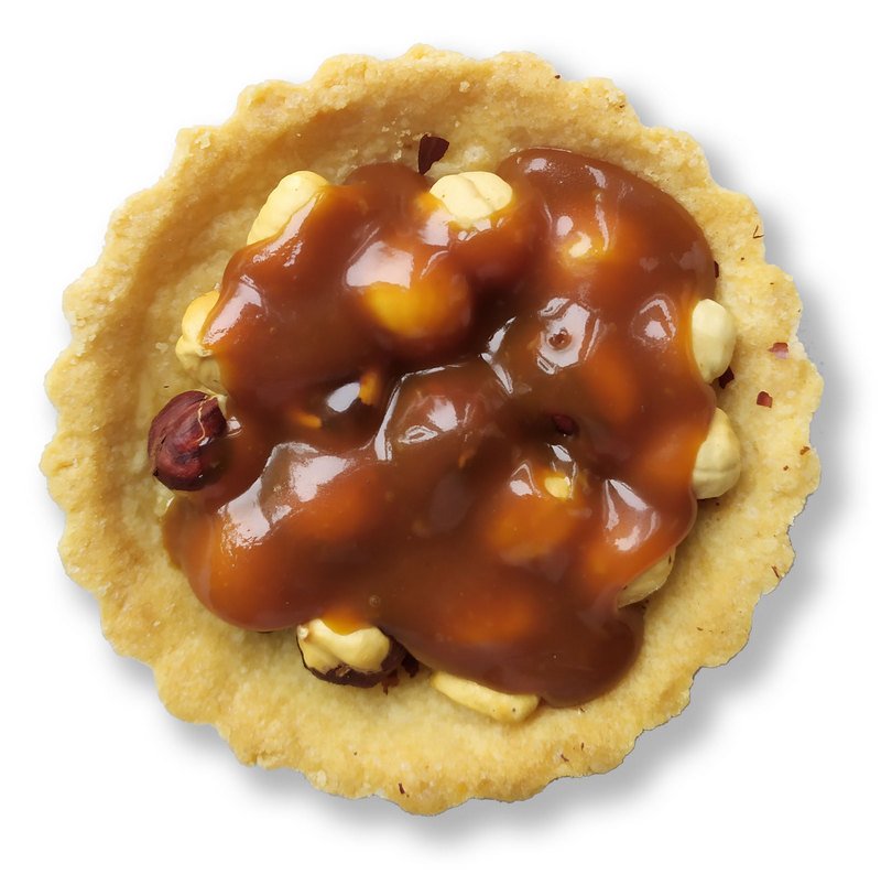 Тарталетка фундук и карамель