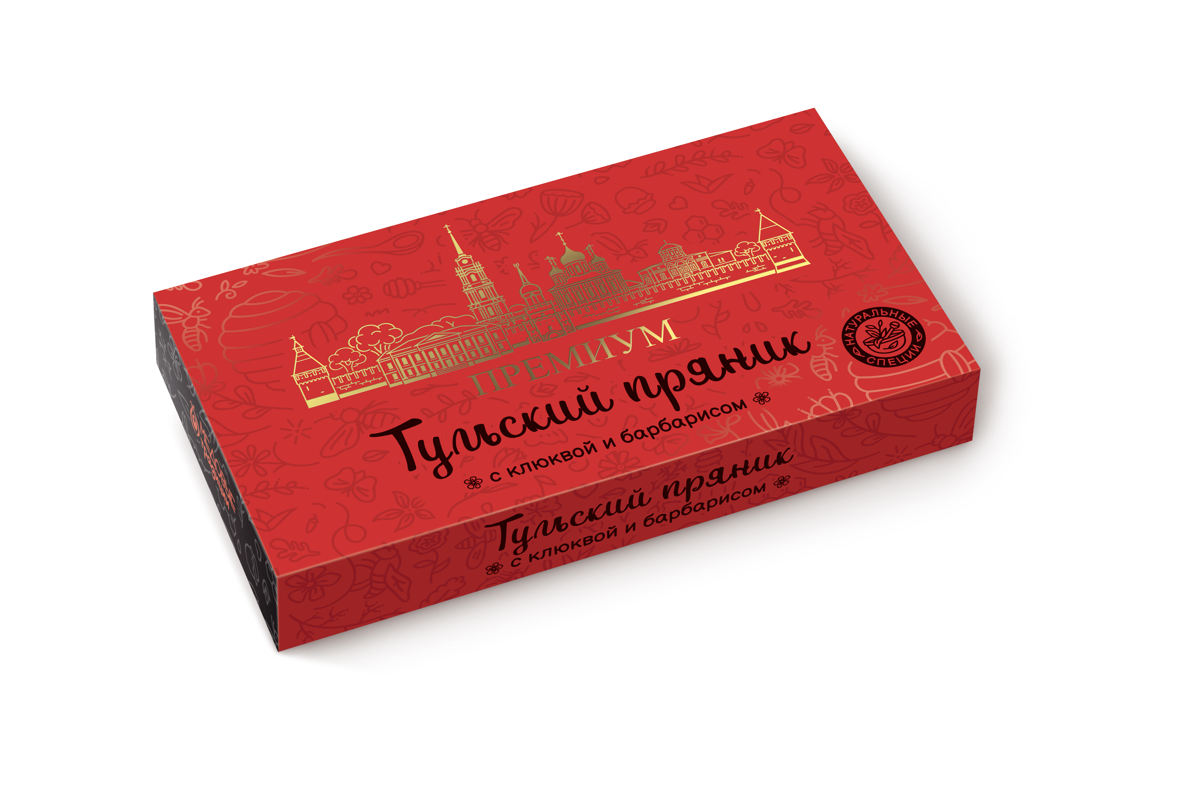 Тульский пряник ПРЕМИУМ с клюквой и барбарисом