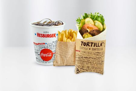 Большой комбо с Тортильей фалафель — Комбо-наборы из Hesburger