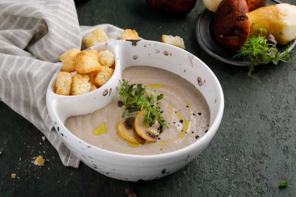 Крем-суп из шампиньонов – пошаговый рецепт приготовления с фото