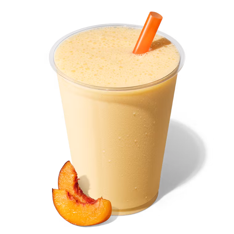 Персиковый молочный коктейль