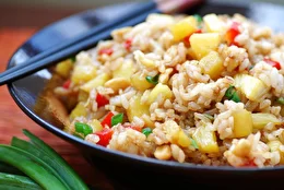 Рис жаренный с овощами
