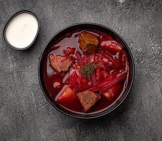 Борщ по-домашнему