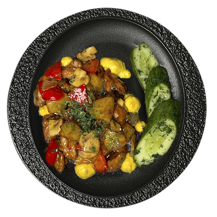 Жаровня с курицей