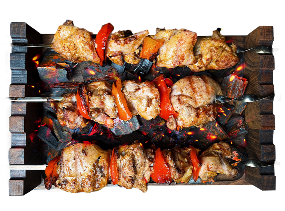 Шашлык из куриного окорока
