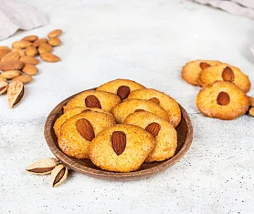 Печенье песочное сливочное с миндалем 200 г