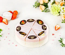 Сливочная Птичка от Палыча Клубника со сливками торт