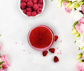 Малина протертая с сахаром