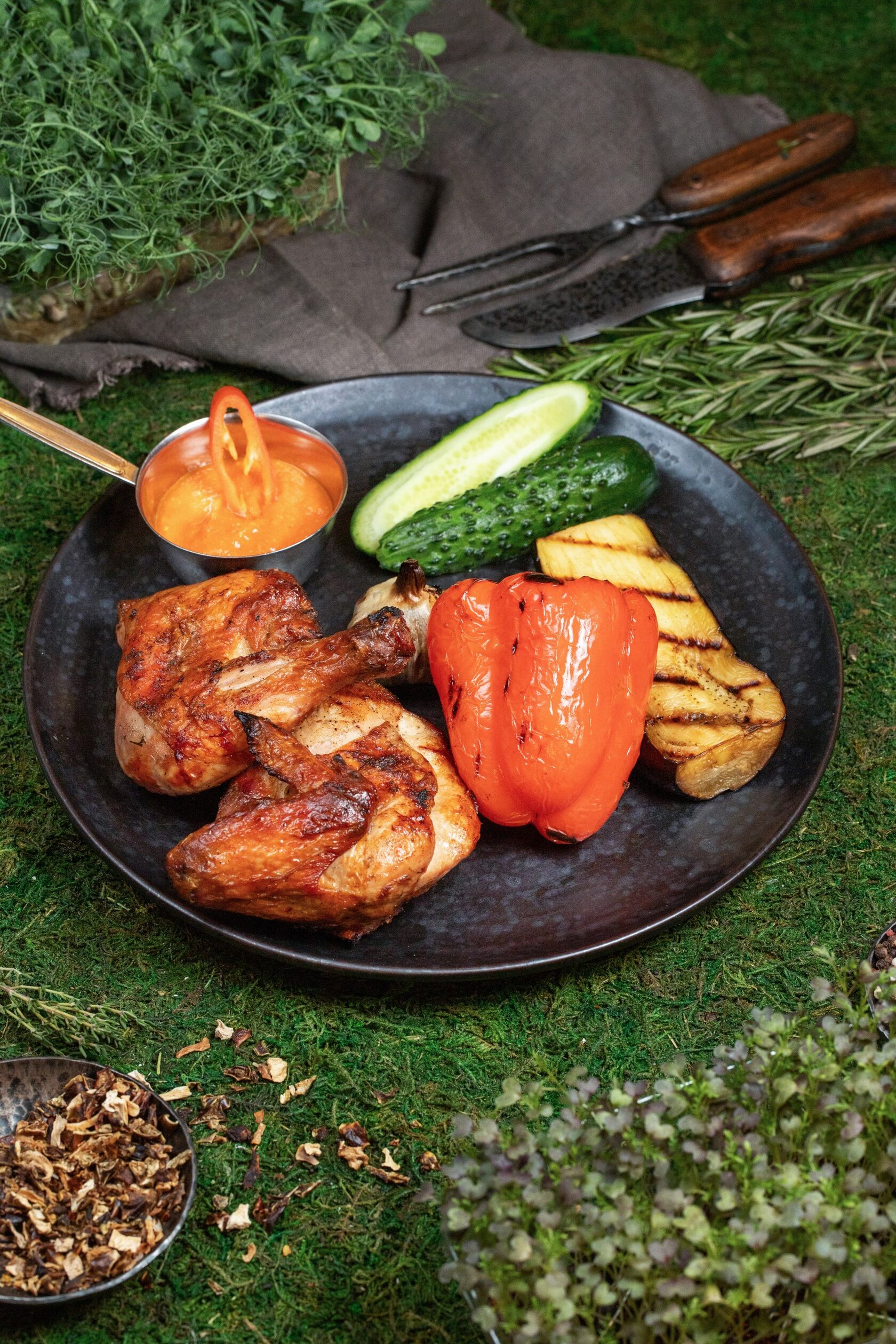 Цыпленок на гриле