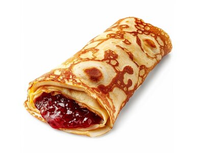 Блин с вишневым джемом