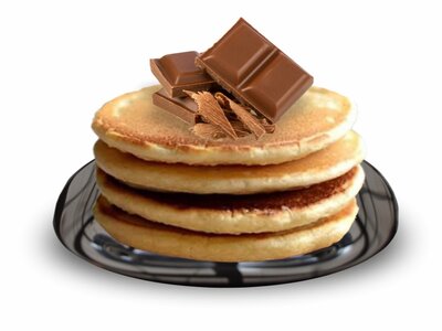 Пузиблинчики с шоколадным топпингом