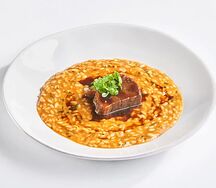 Ризотто с томленой щекой