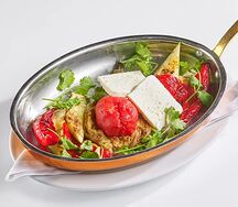 Печеные овощи с сыром чанах