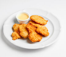 Детские наггетсы с сырным соусом