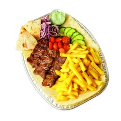 Люля кебаб говядина с картошкой фри