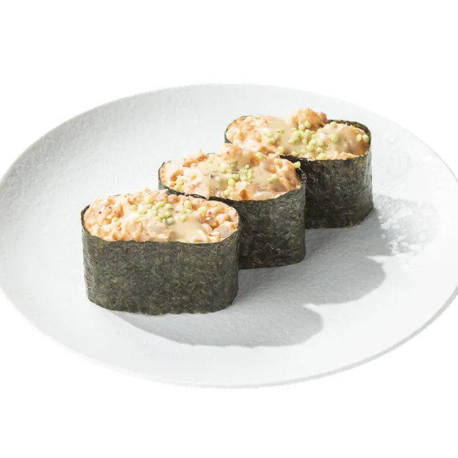 Гунканы с креветкой под спайси соусом (3 шт.)