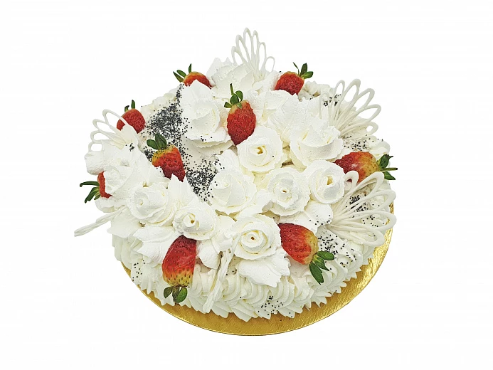 Торт «Свадебный с розами» банкетный