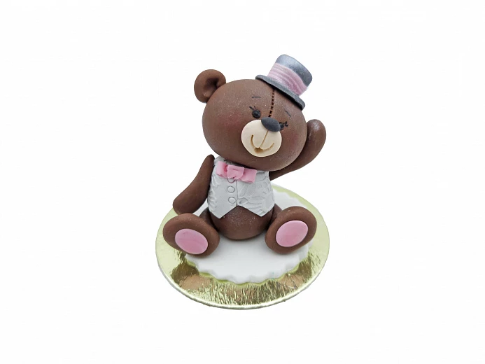 Фигурка мастичная «Мишка жених»