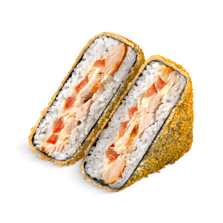 Онигири с курицей темпура