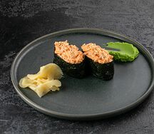 Острые суши с креветкой
