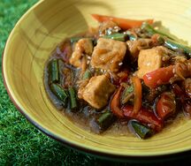 Тофу с овощами