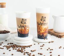 Латте жемчуг в черном сахаре