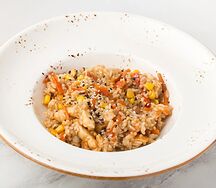 Рис с курицей терияки