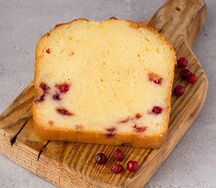 Апельсин-брусника кекс