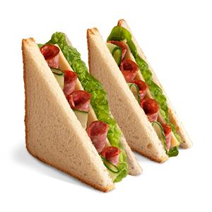 Сэндвич с салями