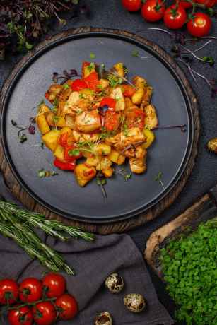 Жаркое с курицей