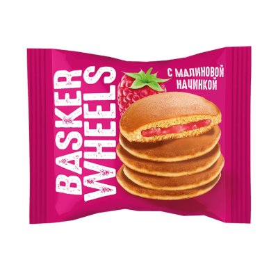 «Basker Wheels», pancake с джемом с соком малины, 36 г