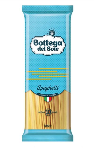 «Bottega del Sole», макаронные изделия «Спагетти», 500 г