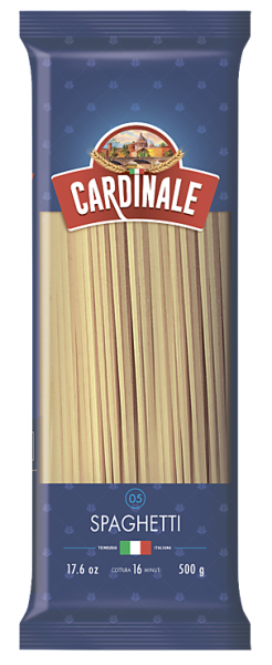 «Cardinale», макаронные изделия «Спагетти», 500 г