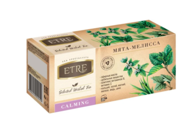 «ETRE», чайный напиток Calming мята-мелисса, 37 г