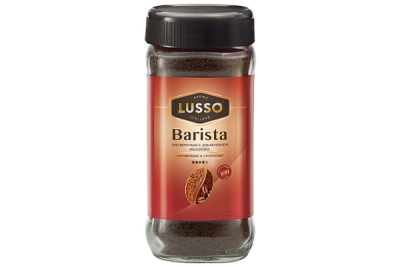 «LUSSO», кофе Barista, молотый в растворимом, 95 г