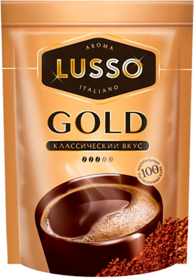 «LUSSO», кофе Gold, растворимый, 75 г