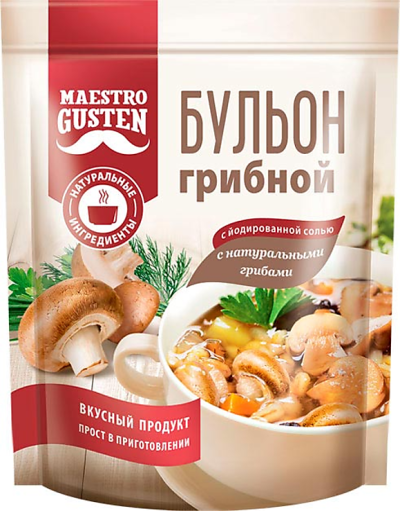«Maestro Gusten», бульон сухой грибной, 90 г