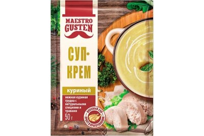 «Maestro Gusten», суп-крем куриный быстрого приготовления, 50 г
