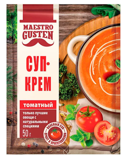 «Maestro Gusten», суп-крем томатный быстрого приготовления, 50 г