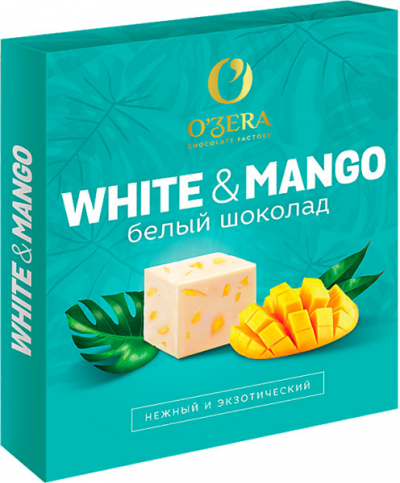 «O'Zera», шоколад белый с манго, 90 г