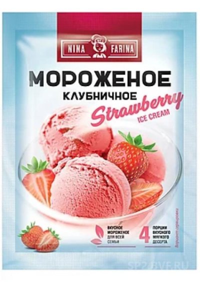 «Nina Farina», мороженое «Клубничное», 70 г