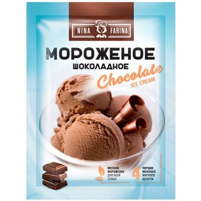 «Nina Farina», мороженое «Шоколадное», 70 г